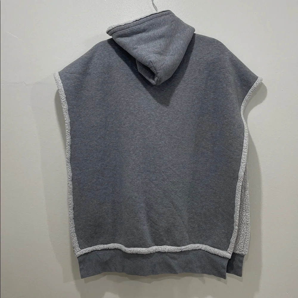 Telfar x Ugg Sideless Hoodie Poncho Heather Grey - Picture 2 of 3
